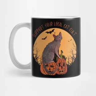 Support your local cat cut - Lykoi werewolf cat Mug